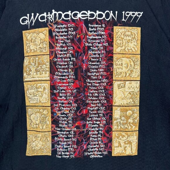 Vintage 1999 GWAR Gwarmageddon Tour T Shirt‎ 100% Cotton Size  L - Picture 4 of 8